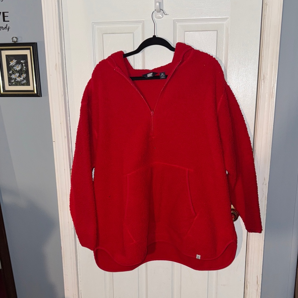 Lands' End Vibrant Red Women's Sweater